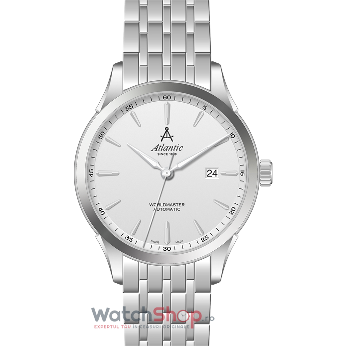 Ceas Atlantic Original Barbatesc Casual Alb WORLDMASTER 52759.41.21SM Automatic cu Comanda Online