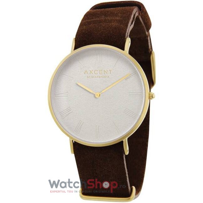 Ceas Axcent Casual Barbatesc CAREER X56708-01 Alb Quartz cu Comanda Online