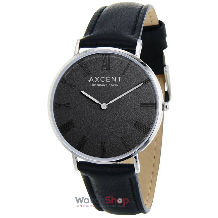 Ceas Axcent Casual Barbatesc CAREER X56903-03 Negru Quartz cu Comanda Online