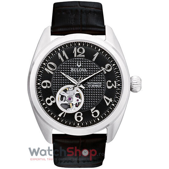 Ceas Barbatesc Casual Bulova Negru MECHANICAL 96A125 Automatic Original cu Comanda Online