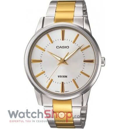 Ceas Barbatesc Casual Casio Alb MTP-1303SG-7AV Quartz Original cu Comanda Online