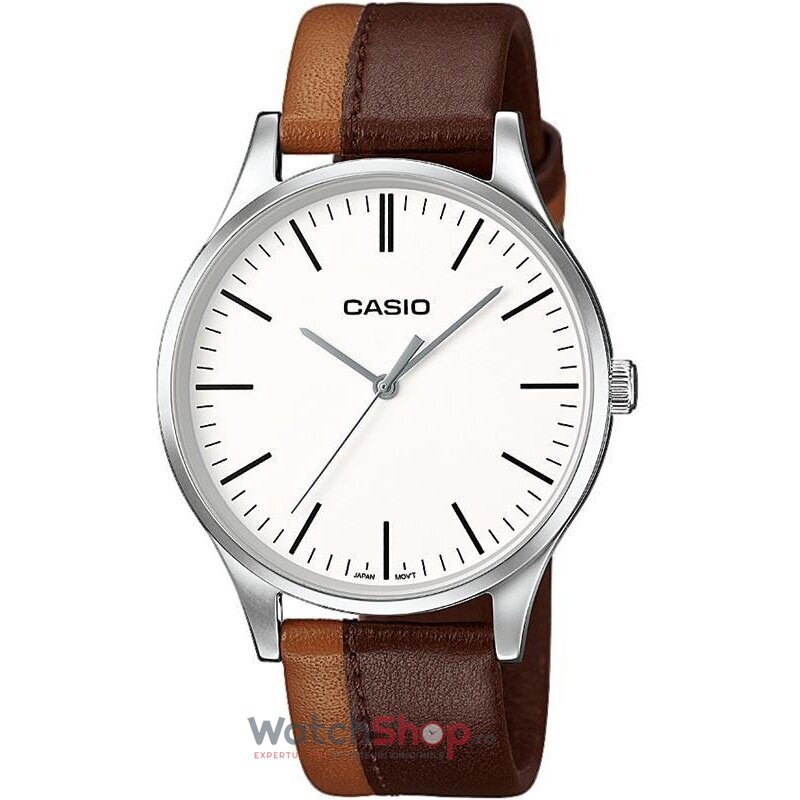 Ceas Barbatesc Casual Casio Alb Standard MTP-E133L-5 Quartz Original cu Comanda Online