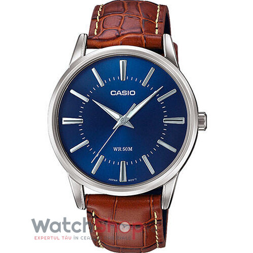 Ceas Barbatesc Casual Casio Albastru MTP-1303PL-2AVEF Quartz Original cu Comanda Online