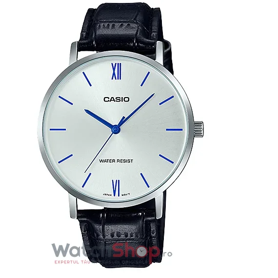 Ceas Casio Barbatesc Casual Argintiu DRESS MTP-VT01L-7B1UDF Quartz Original cu Comanda Online