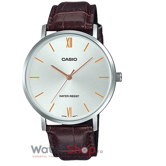 Ceas Casio Barbatesc Casual Argintiu DRESS MTP-VT01L-7B2 Quartz Original cu Comanda Online