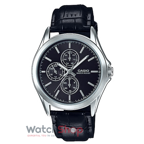 Ceas Barbatesc Casual Casio Negru ENTICER MTP-V302L-1A Quartz Original cu Comanda Online