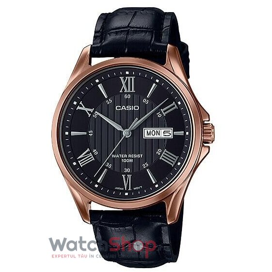 Ceas Casio Barbatesc Casual Negru MTP-1384BL-1A2VDF Quartz Original cu Comanda Online