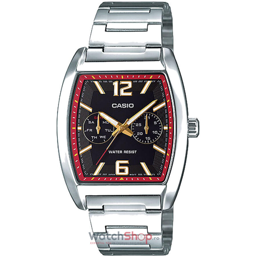 Ceas Barbatesc Casual Casio Negru MTP-E302D-1A Quartz Original cu Comanda Online