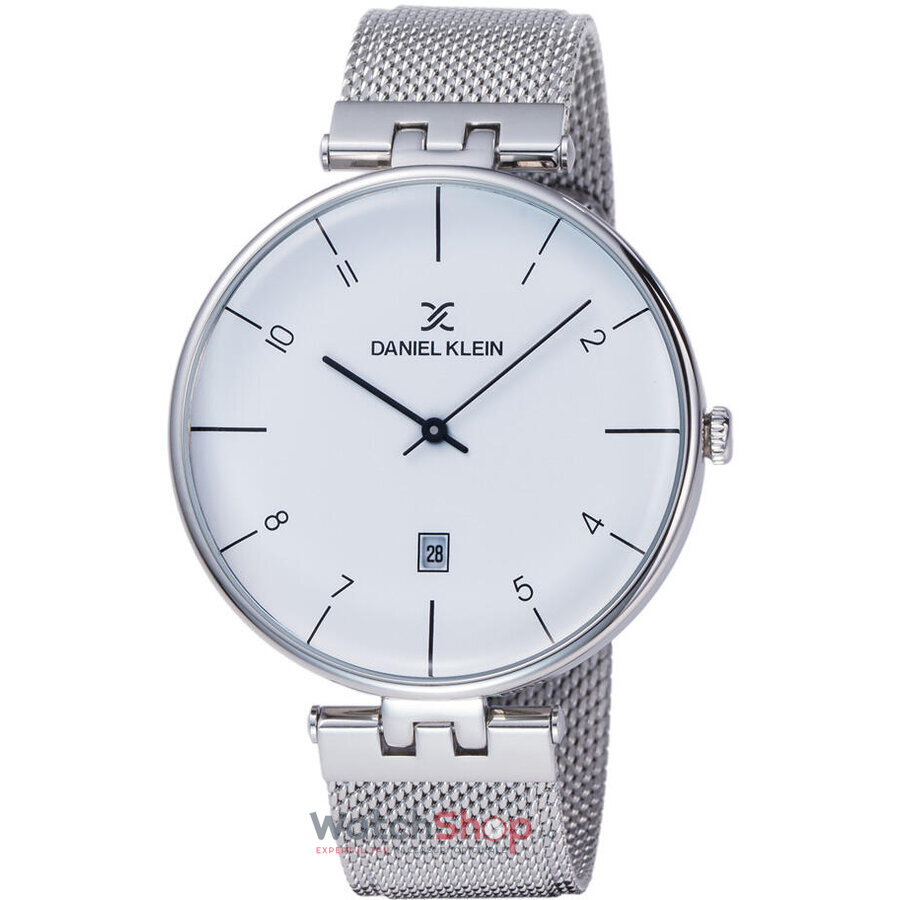 Ceas Barbatesc Casual Daniel Klein Alb Fiord DK11890-1 Quartz Original cu Comanda Online