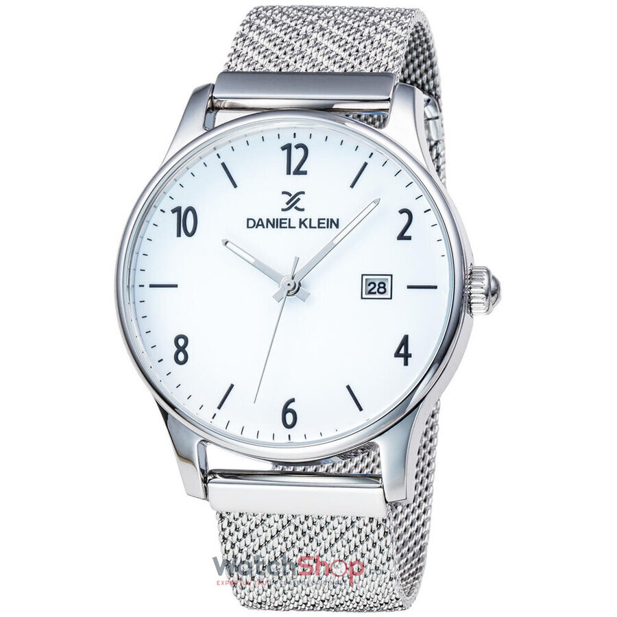 Ceas Barbatesc Casual Daniel Klein Alb Premium DK11855-1 Quartz Original cu Comanda Online