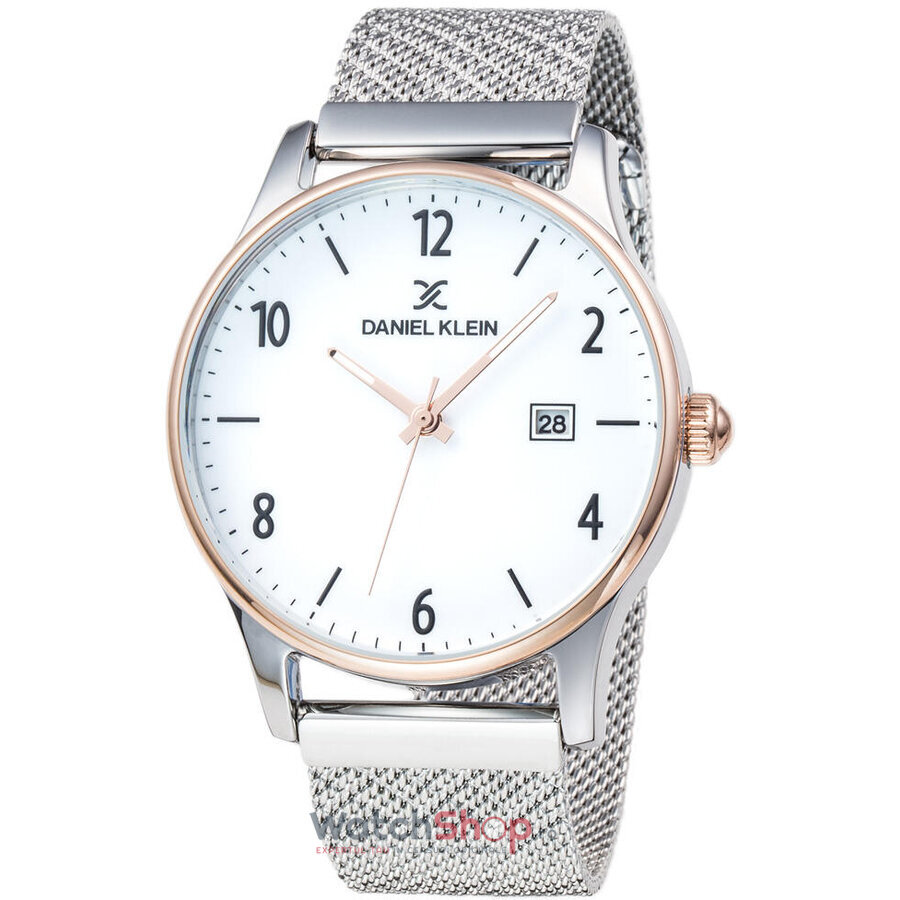 Ceas Barbatesc Casual Daniel Klein Alb Premium DK11855-2 Quartz Original cu Comanda Online