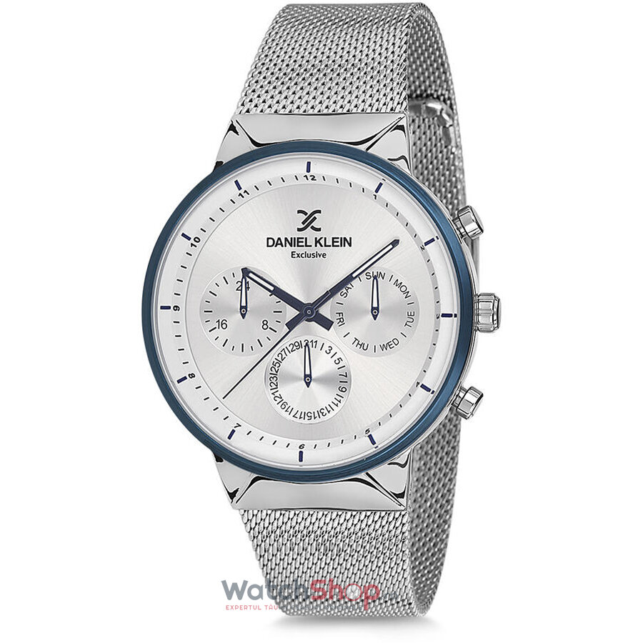 Ceas Barbatesc Casual Daniel Klein Argintiu EXCLUSIVE DK11750-5 Quartz Original cu Comanda Online