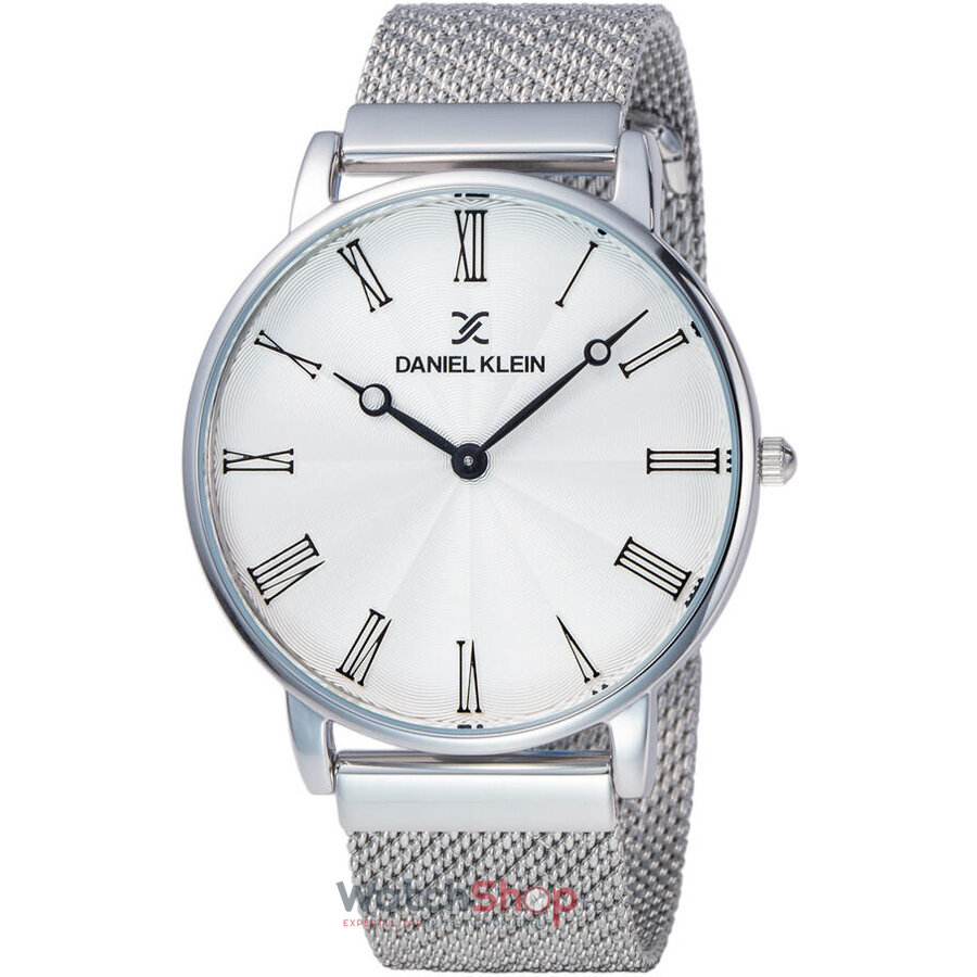 Ceas Barbatesc Casual Daniel Klein Argintiu Fiord DK11886-1 Quartz Original cu Comanda Online