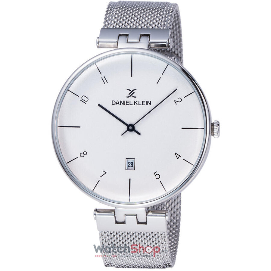 Ceas Barbatesc Casual Daniel Klein Argintiu Fiord DK11890-5 Quartz Original cu Comanda Online