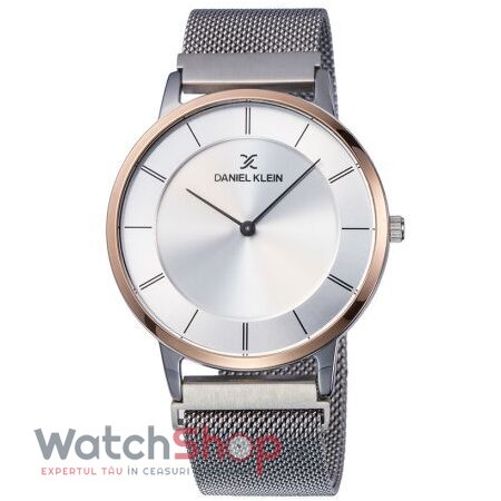 Ceas Daniel Klein Barbatesc Casual Argintiu Fiord DK12007-6 Quartz Original cu Comanda Online