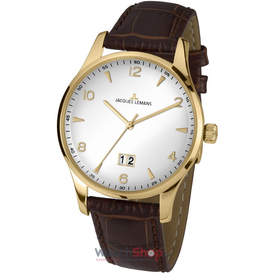 Ceas Jacques Lemans Barbatesc Casual Alb London 1-1862ZD Quartz Original cu Comanda Online