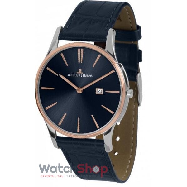 Ceas Jacques Lemans Barbatesc Casual Albastru LONDON 1-1936G Quartz Original cu Comanda Online