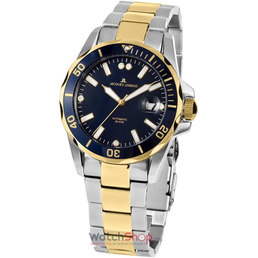 Ceas Jacques Lemans Barbatesc Casual Bleumarin Liverpool 1-2014F Automatic Original cu Comanda Online