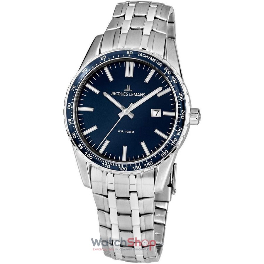 Ceas Jacques Lemans Barbatesc Casual Bleumarin Liverpool 1-2022I Quartz Original cu Comanda Online