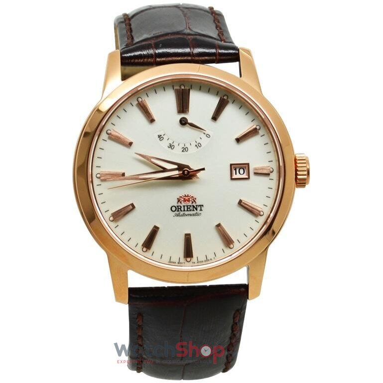 Ceas Barbatesc Casual Orient Alb FAF05001W0 Power reserve Automatic Original cu Comanda Online