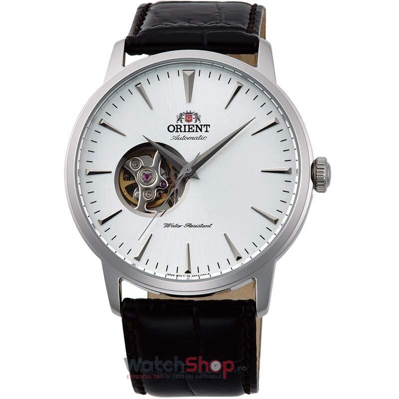 Ceas Barbatesc Casual Orient Alb FAG02005W0 Open Heart Automatic Original cu Comanda Online