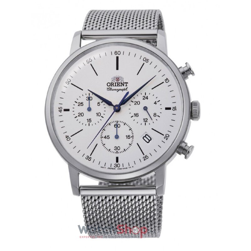 Ceas Orient Barbatesc Casual Alb RA-KV0402S10B Cronograf Quartz Original cu Comanda Online