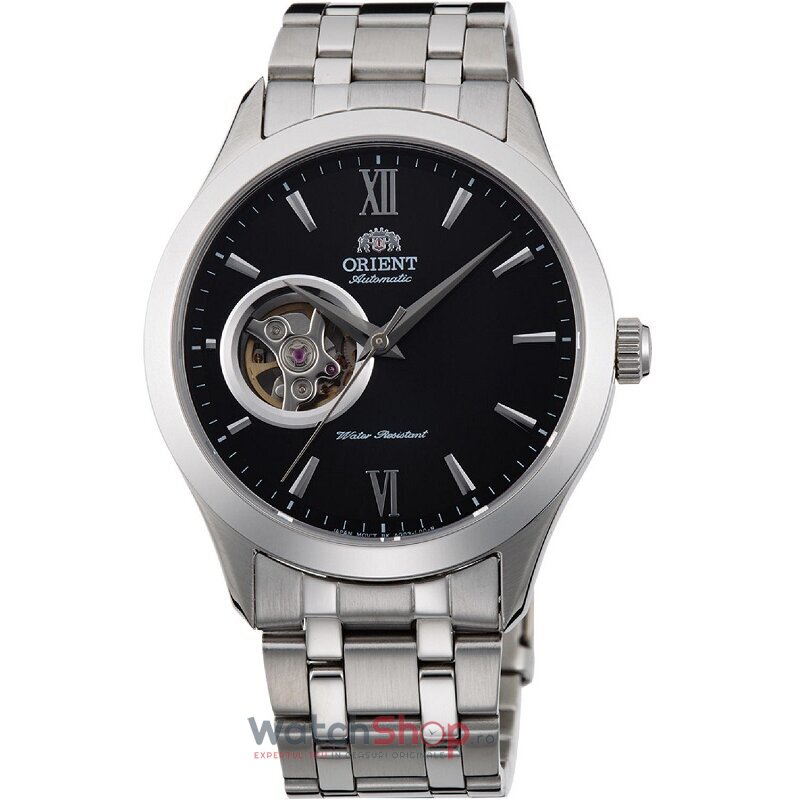 Ceas Barbatesc Casual Orient Negru FAG03001B0 Open Heart Automatic Original cu Comanda Online