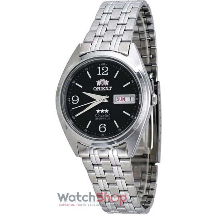 Ceas Barbatesc Casual Orient Negru THREE STAR FAB0000EB9 Automatic Original cu Comanda Online