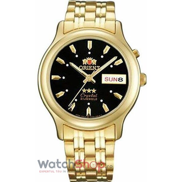 Ceas Barbatesc Casual Orient Negru Three Star FAB05004B9 Automatic Original cu Comanda Online