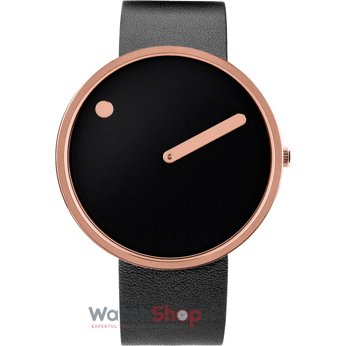 Ceas Barbatesc Casual PICTO Negru 43312-4120R Leather 40mm Quartz Original cu Comanda Online