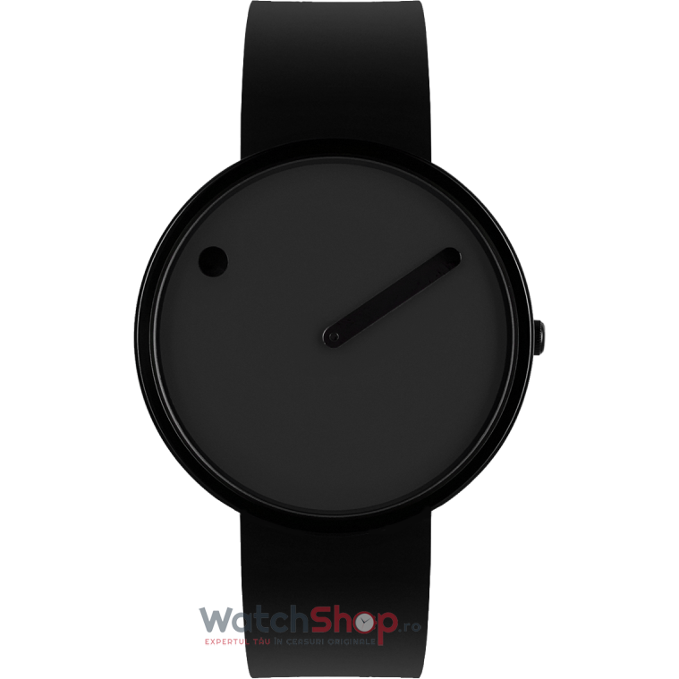 Ceas Barbatesc Casual PICTO Negru 43316-0120B Silicone 40mm Quartz Original cu Comanda Online