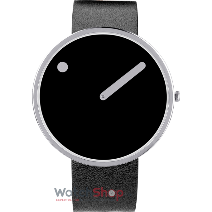 Ceas Barbatesc Casual PICTO Negru 43370-4120S Leather 40mm Quartz Original cu Comanda Online