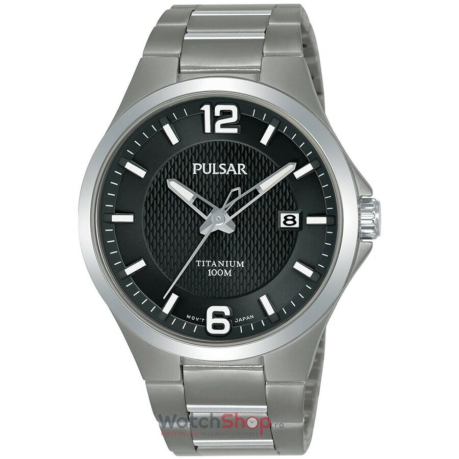 Ceas Pulsar Barbatesc Casual Negru Regular PS9613X1 Titan Quartz Original cu Comanda Online