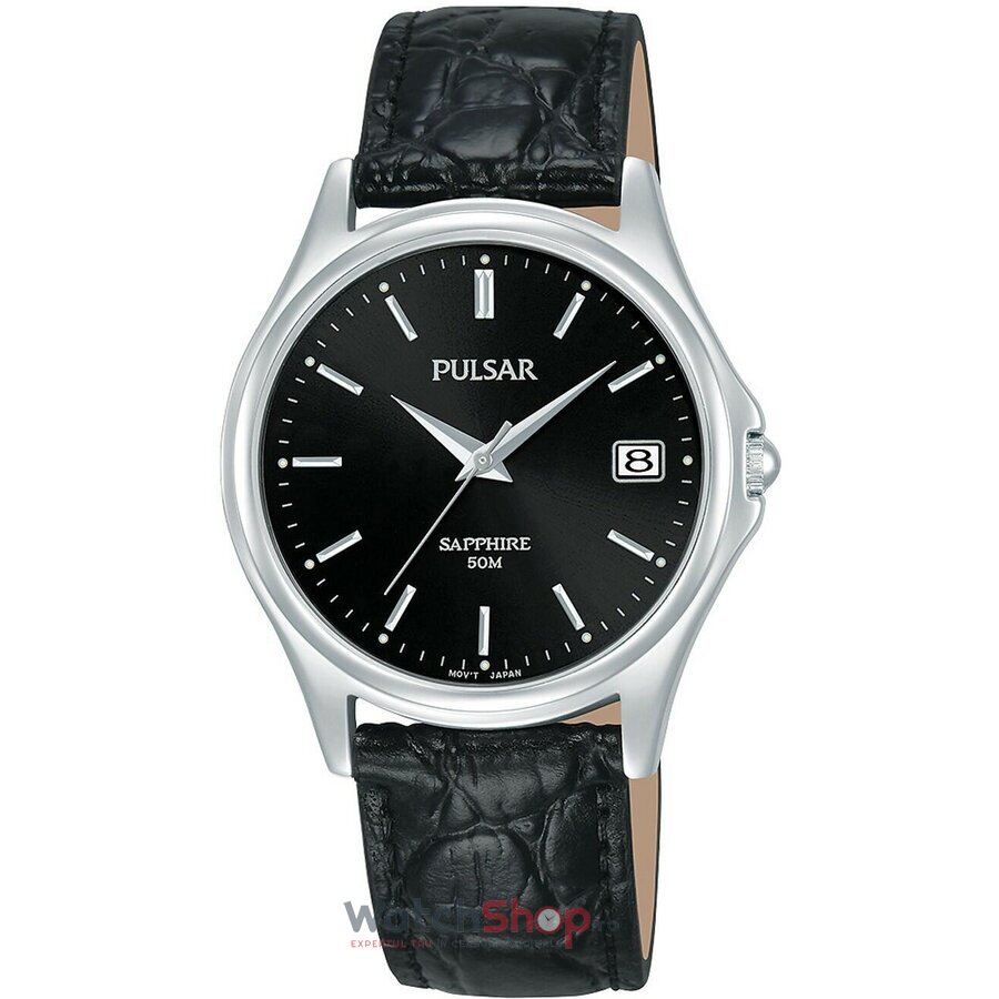 Ceas Pulsar Barbatesc Casual Negru Regular PXHA73X1 Sapphire Quartz Original cu Comanda Online