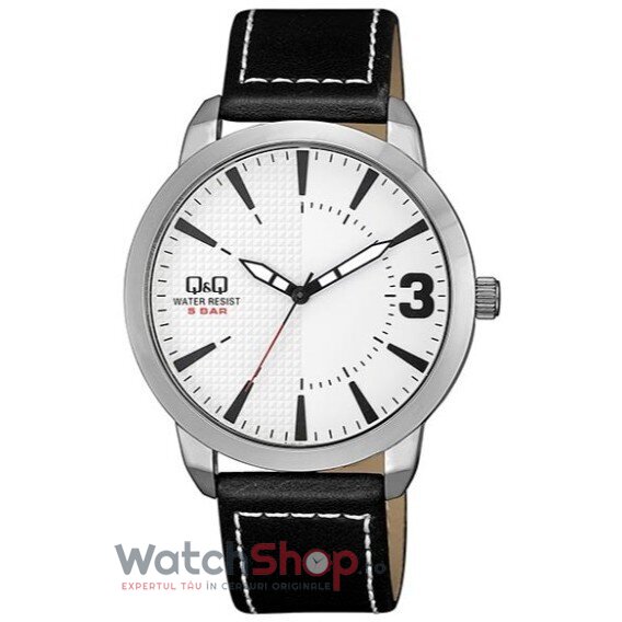 Ceas Barbatesc Casual Q&Q Alb QA98J301Y Quartz Original cu Comanda Online