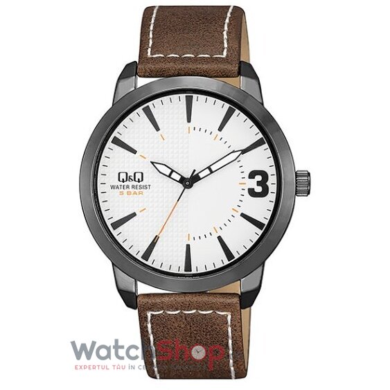 Ceas Barbatesc Casual Q&Q Alb QA98J501Y Quartz Original cu Comanda Online