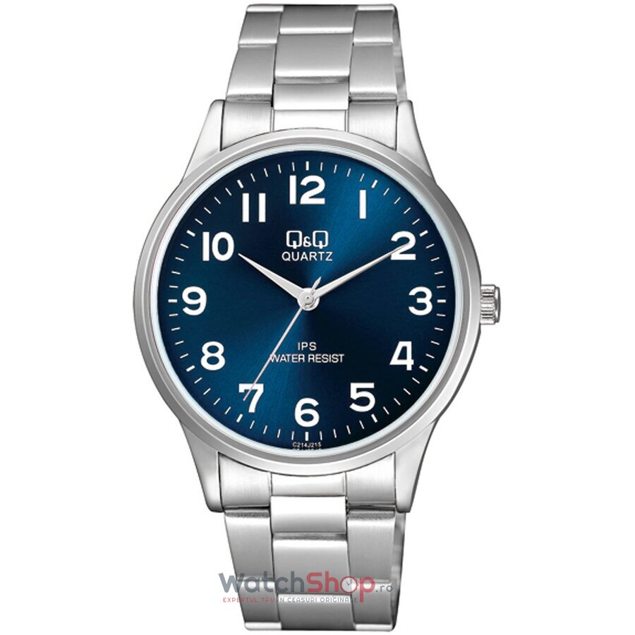 Ceas Q&Q Barbatesc Casual Albastru C214J215Y Quartz Original cu Comanda Online