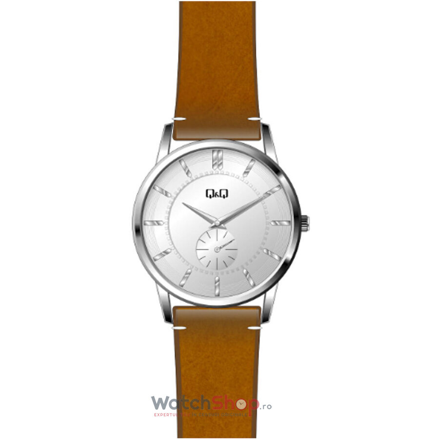 Ceas Barbatesc Casual Q&Q Argintiu QA60J807Y Quartz Original cu Comanda Online