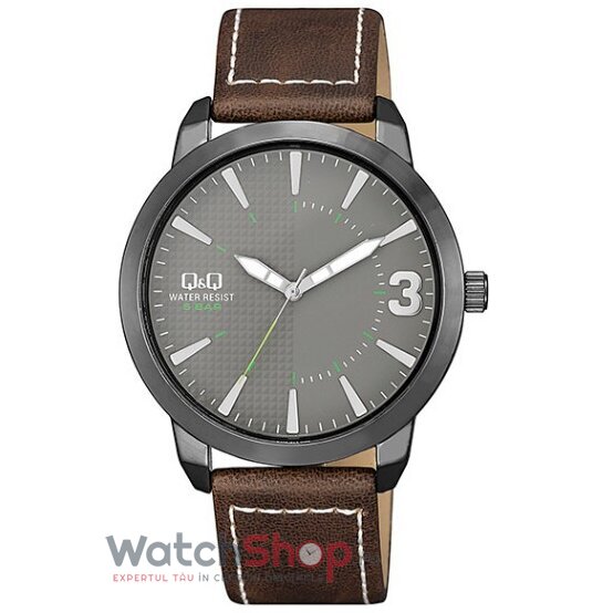 Ceas Barbatesc Casual Q&Q Gri metalizat QA98J512Y Quartz Original cu Comanda Online