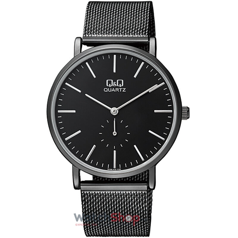 Ceas Barbatesc Casual Q&Q Negru QA96J402Y Quartz Original cu Comanda Online