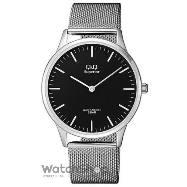 Ceas Barbatesc Casual Q&Q Negru SUPERIOR S306J202Y Quartz Original cu Comanda Online