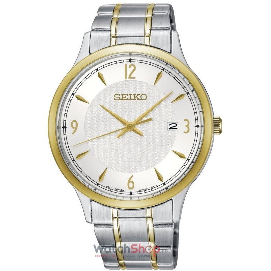 Ceas Seiko Barbatesc Casual Alb SGEH82P1 Quartz Original cu Comanda Online