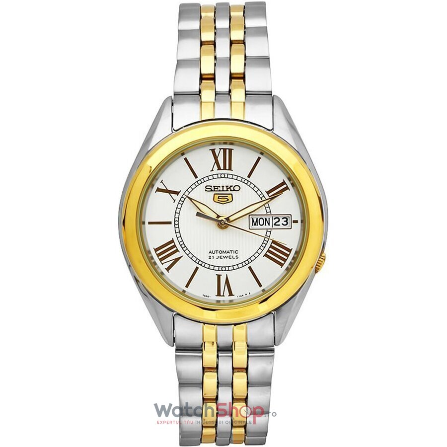 Ceas Barbatesc Casual Seiko Alb SNKL36 SEIKO 5 Automatic Original cu Comanda Online