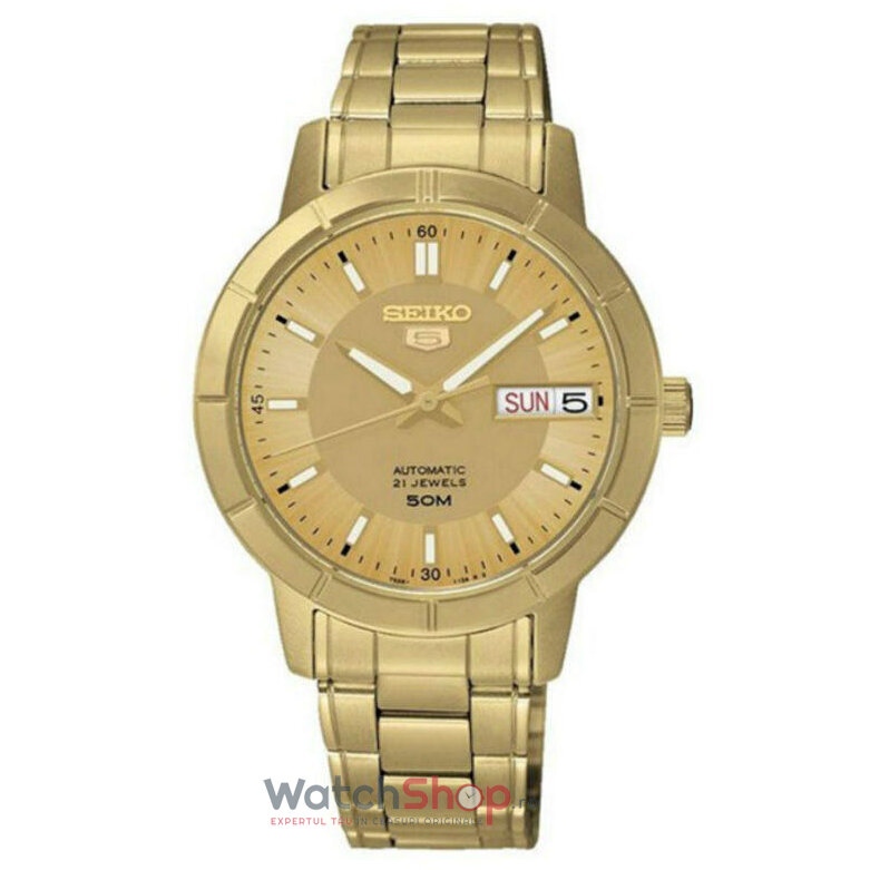 Ceas Seiko Barbatesc Casual Auriu SEIKO 5 SNK888K1 Automatic Original cu Comanda Online