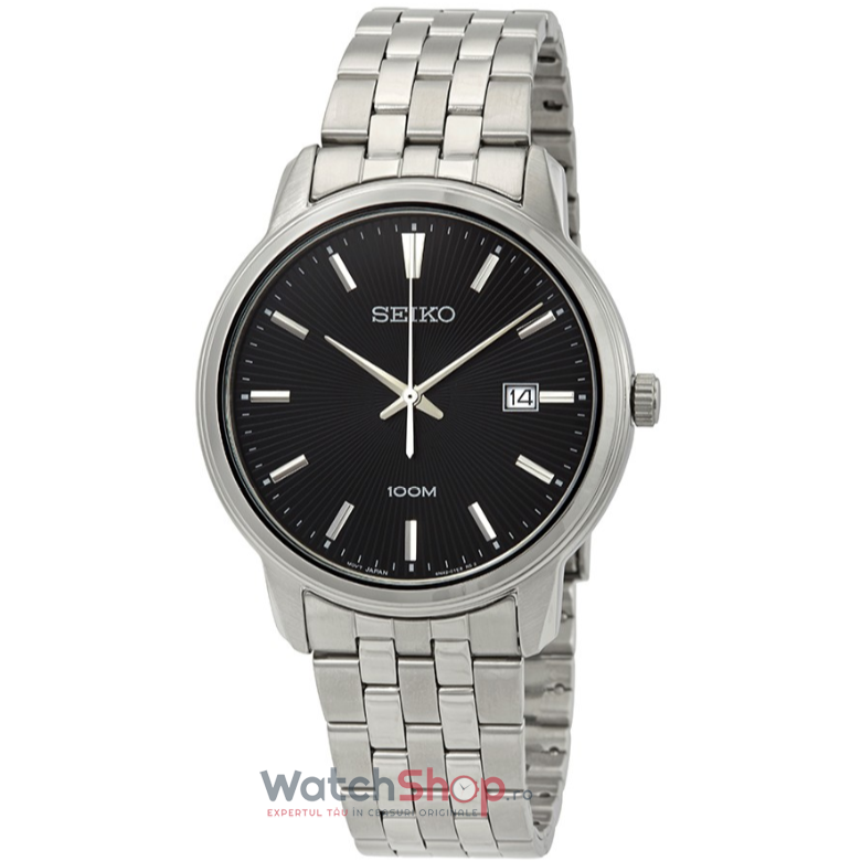 Ceas Barbatesc Casual Seiko Negru NEO SUR261P1 Quartz Original cu Comanda Online