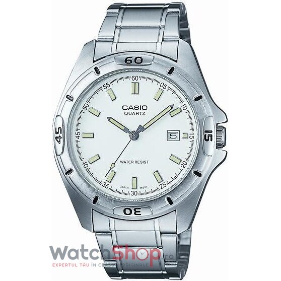 Ceas Barbatesc Casual-Sport Casio Alb MTP-1244D-7A Quartz Original cu Comanda Online