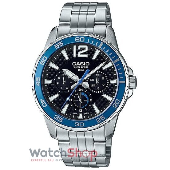 Ceas Barbatesc Casual-Sport Casio Negru MTD-330D-1A2V Quartz Original cu Comanda Online