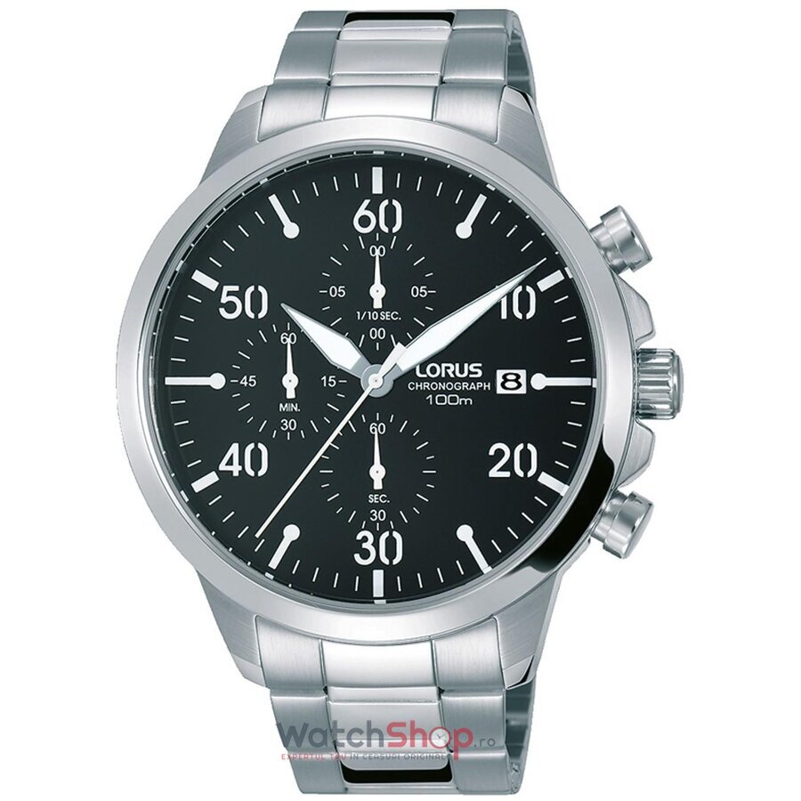 Ceas Barbatesc Casual-Sport Lorus by Seiko Negru S RM343EX9 Quartz Original cu Comanda Online