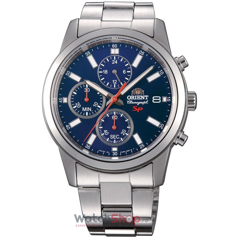 Ceas Barbatesc Casual-Sport Orient Albastru Y FKU00002D0 Quartz Original cu Comanda Online