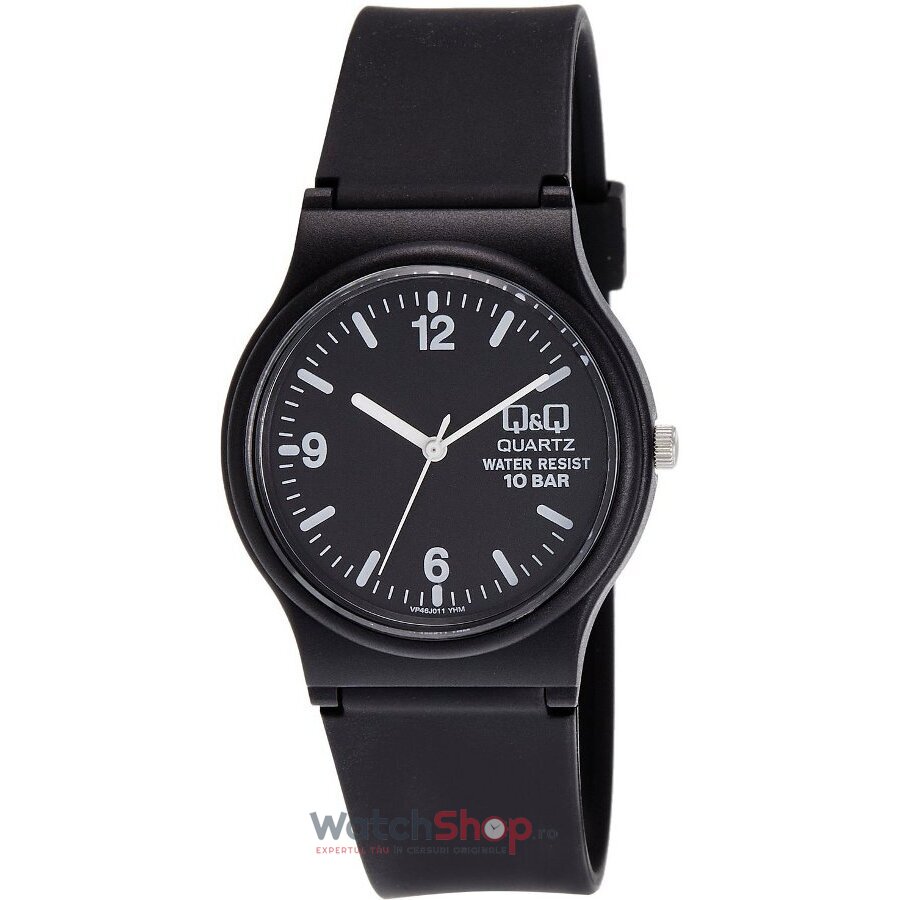 Ceas Barbatesc Casual-Sport Q&Q Negru VP46J011Y Quartz Original cu Comanda Online